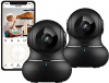 Indoor Security Camera, litokam 360 Pan/Tilt Home Security Camera with Motion Detection, 1080P Pet Camera with Phone App, Baby Monitor with Night Version, WiFi Camera-Two Way Audio, Work with Alexa