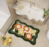 Plush Floral Floor Mats