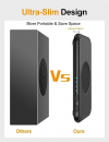 Ultra-Slim Quiet】STARSIKI Undetectable Mouse Jiggler Interval Timer Adjustable, Mouse Mover with On/Off Switch, Automatic Device to Keep Moving Mouse Wiggler Shaker Clicker Random Movement DriverFree