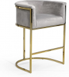 Goldtone U-Shaped Counter Stool