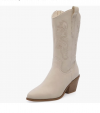 Light Beige Cowboy Boots