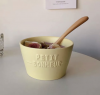 Custard ceramic bowl Korean style