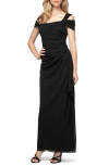 Buy Women's Long Glitter Mesh Cold Shoulder Dress (Petite and Regular)
