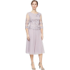 Buy Now Women's Tea Length Sequin Mock Dress