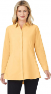 Buy Foxcroft Women's Cici Long Sleeve Solid Pinpoint Tunic