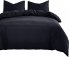 Black Quilt Cover Set