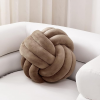 Sioloc Soft Knot Ball Pillows Brown