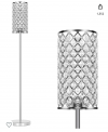Crystal Floor Lamp, Modern Standing Lamp with Elegant Shade (5% off)