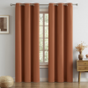 DUALIFE Blackout Curtains 84 Inch Length Thermal Insulated Dark Orange