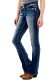 Buy WallFlower Women's Luscious Curvy Bootcut Mid-Rise Insta Stretch Juniors Jeans (Standard and Plus)