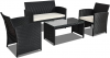 Goplus 4-Piece Rattan Patio Furniture Set