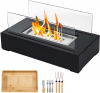 ROZATO Tabletop Fire Pit with Smores Maker Kit Portable Indoor/Outdoor Mini Small Fireplace