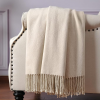 CUDDLE DREAMS Silk Throw Blanket with Fringe, Pure Mulberry Silk, Naturally Soft, Breathable (Ivory)CUDDLE DREAMS Silk Throw Blanket with Fringe (Ivory)