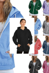Buy EFAN Women's Cute Hoodies Teen Girl Fall Jacket Oversized Sweatshirts Casual Drawstring Zip Up Y2K Hoodie with Pocket