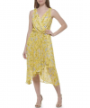 Buy Tommy Hilfiger Women's Sleeveless Midi Faux Wrap Chiffon