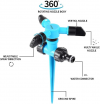 Garden Sprinkle - Adjustable, Weighted Gardening Watering System