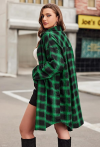 Buy IN'VOLAND Womens Plus Size Buffalo Plaid Flannel Shirt Long Sleeve Button Down Blouses Tops Shacket Jackets Coats
