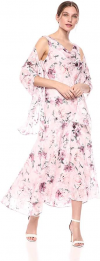 Buy Alex Evenings Women's Sleeveless Printed Chiffon Dres