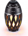 DiKaou Led Flame Table lamp, Torch Atmosphere Bluetooth Speakers&Outdoor Portable Stereo Speaker with HD Audio and Enhanced Bass,LED flickers Warm Yellow Lights BT4.2 for iPhone/iPad/Android