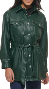Buy Levi's Women's Faux Leather Belted Shirt Jacket