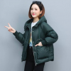 Buy PDGJG Stand Collar Down Jacket Women's Black Winter Petite Thickened Women's Coat