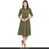 Buy Sharagano Women's Button Front Pleated Shirt Casual Dress