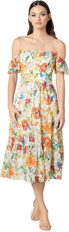 Buy Dress the Population Women's River Fit and Flare Midi Dress