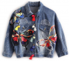 Buy Colorful Butterfly Embroidery Denim Jean Jacket Women Spring Autumn Coat Female Tassel Short Trucker Jacket