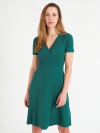 Buy Women's Cap-Sleeve Faux-Wrap Dress