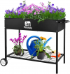 Mobile and Easy to use Raised Planter Box with Wheels, for vegetables herbs and flowers, On special!!! for only $39.99