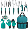 Best outdoor Heavy Duty Garden Tool Set, 11 Piece Aluminum Alloy Hand Tool Starter Kit with Garden Bag, Work Set. Ideal Gift for Women & Men, on discount for $29.99
