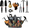 Giftable Garden Tool set Organizer Handbag for women,Soil Shovel, Weeding Rake, Digging, Planting and Pruning. Ideal Gifts for women. Only $39.99