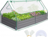 Galvanized Raised Garden Bed with clear or greenhouse Cover $112.64