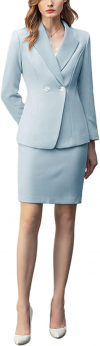 Buy Business Suits for Women Office Formal Dressy 2 Pieces Jacket Skirt Set