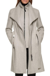 Buy Calvin Klein Women's Angled Twill Fabric Wing Collar Coat