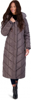 BuySteve Madden Women's Long Chevron Maxi Puffer Coat