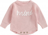Pink 'Mini' Sweater Romper