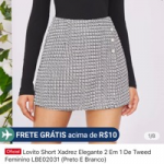 Short saia lovito 🖤