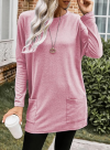 Buy Womens Casual Long Sleeve Shirts Lightweight Sweatshirts Fashion Tunic Tops with Pockets