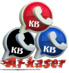 KB WhatsApp Blue Black Red Gold