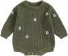 Green Knit Sweater Romper