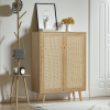 Natural Rattan Storage Cabinet