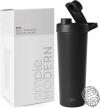 Simple Modern Stainless Steel Shaker Bottle with Ball 24oz | Metal Insulated Cup for Protein Mixes, Shakes and Pre Workout
