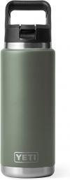 Yeti 26oz Bottle with Straw Cap-Camp Green