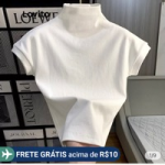 Blusinha branca Lovito 🖤