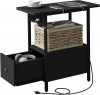 Side Tables with Charging Station