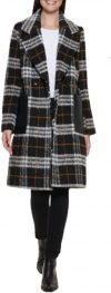 Buy Calvin Klein Women's Notch Collar Double Breast Patch Pocket Jacket