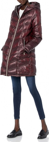 Buy Calvin Klein Women's Hooded Chevron Packable Down Jacket (Standard and Plus)