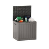 EAST OAK Deck Box, 31 Gallon Indoor and Outdoor Storage Box