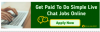 Get Paid As Live Chat Assistant